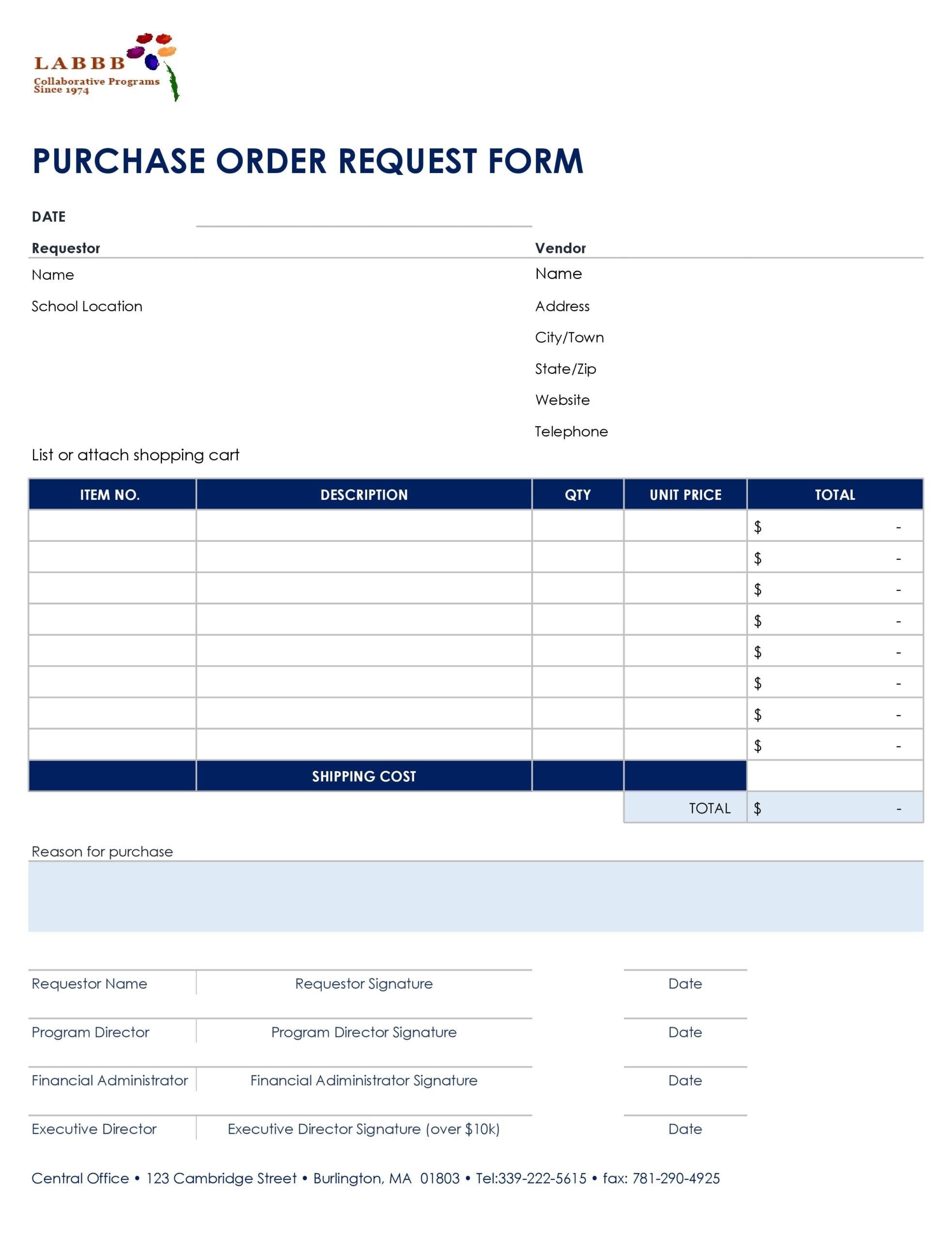 30 Free Purchase Order Templates Excel Doc TemplateArchive