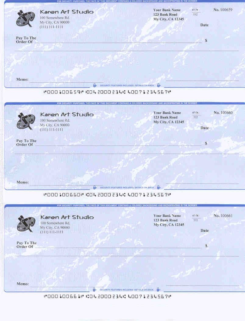 Printing Printable Checks Blank Check Business Checks